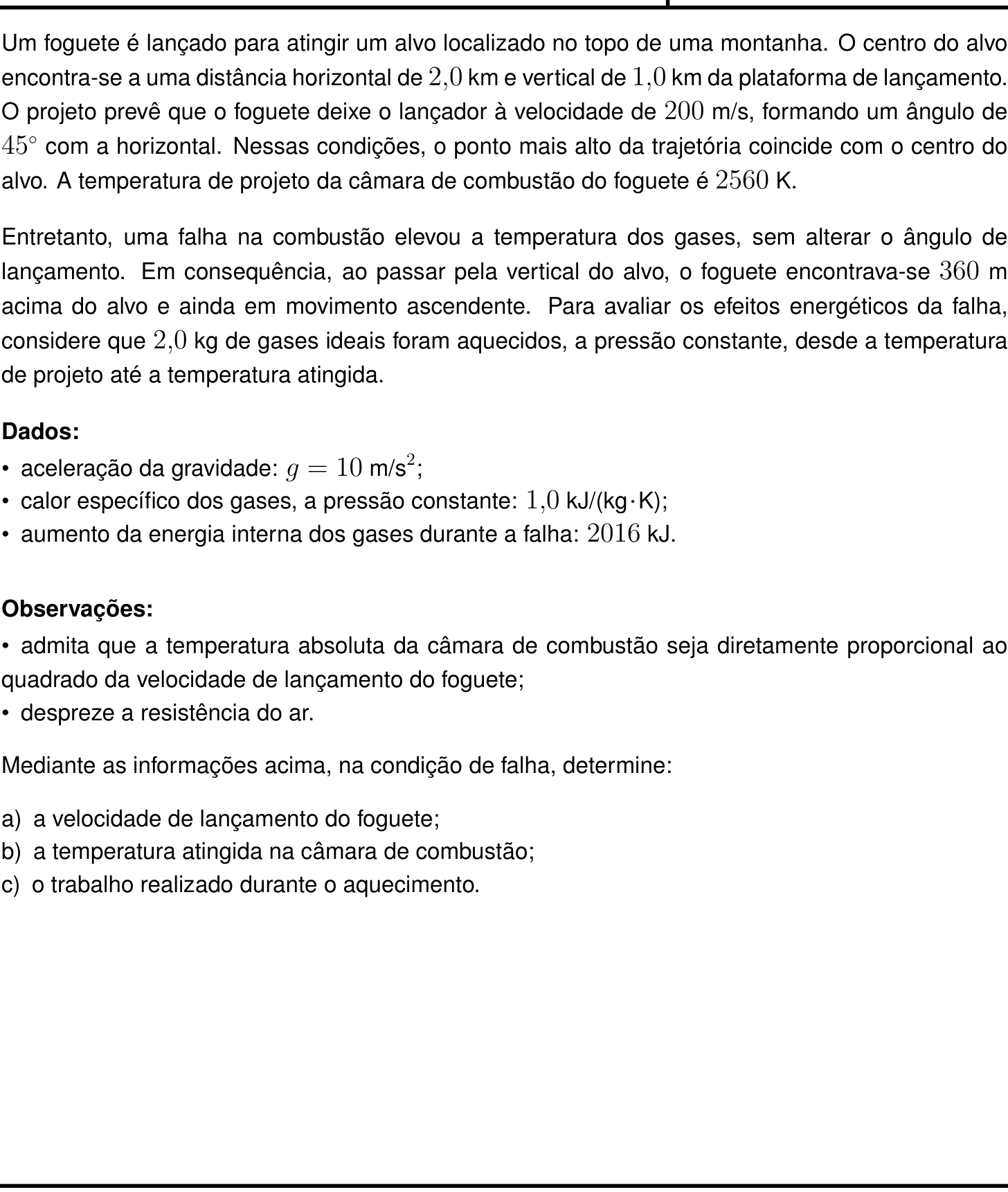 Questão 1 (Física)