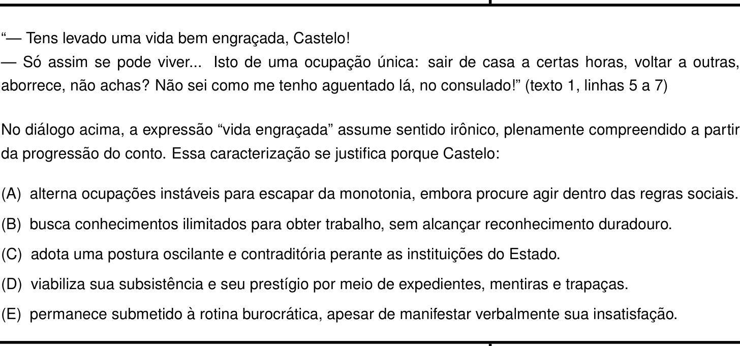 Questão 4 (Português e Inglês)