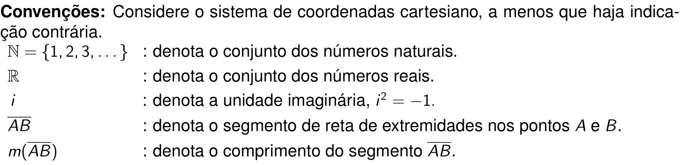 Texto de apoio da questão 10 (Matemática)