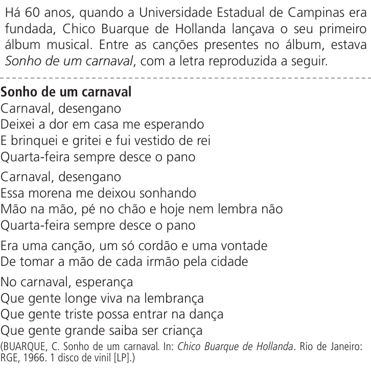 Texto de apoio da questão 29