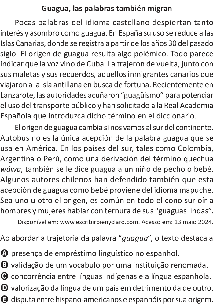 Questão 2 no caderno Azul do ENEM 2025