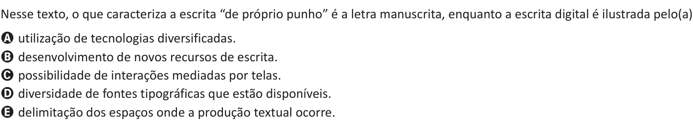 Questão 8 no caderno Azul do ENEM 2025
