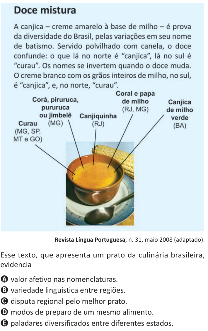 Questão 26 no caderno Azul do ENEM 2025