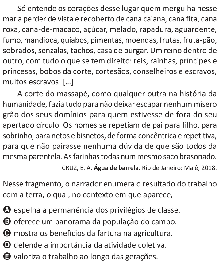 Questão 29 no caderno Azul do ENEM 2025