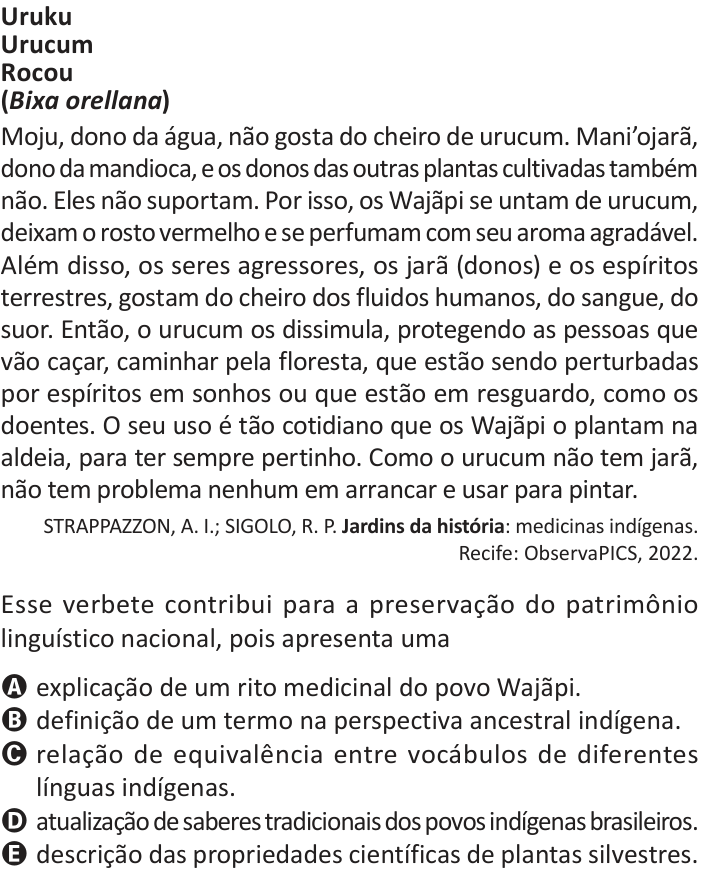 Questão 30 no caderno Azul do ENEM 2025