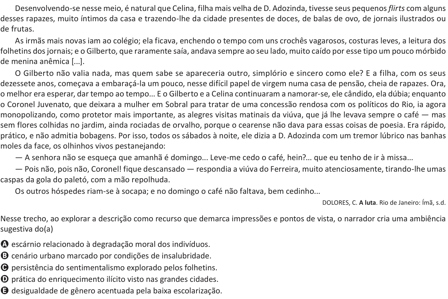Questão 40 no caderno Azul do ENEM 2025