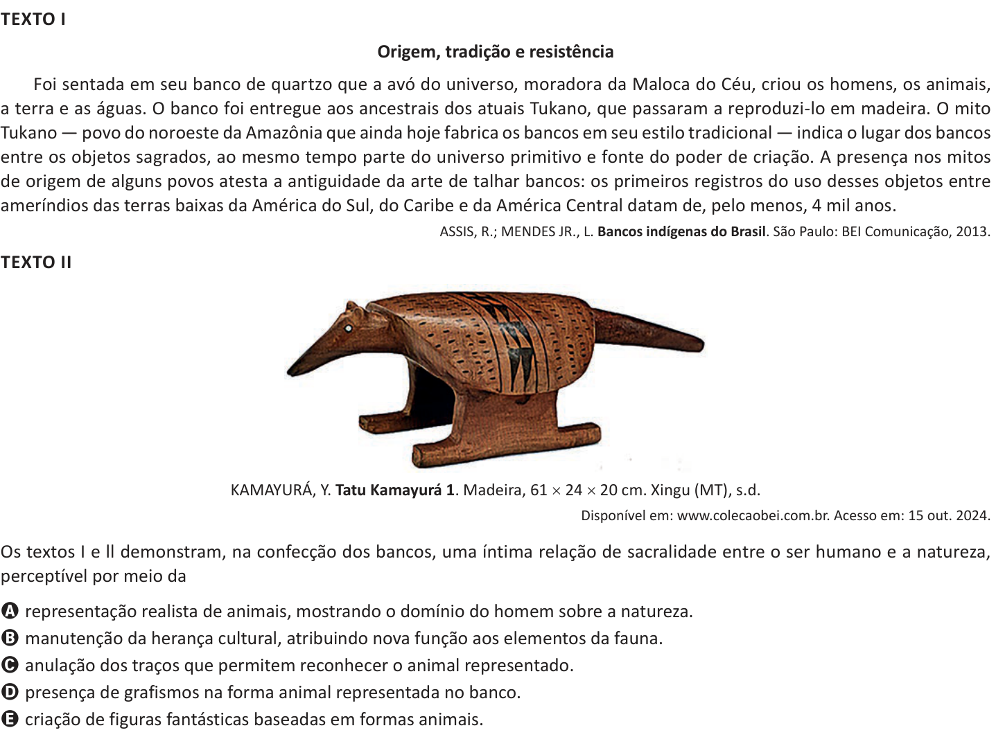 Questão 41 no caderno Azul do ENEM 2025