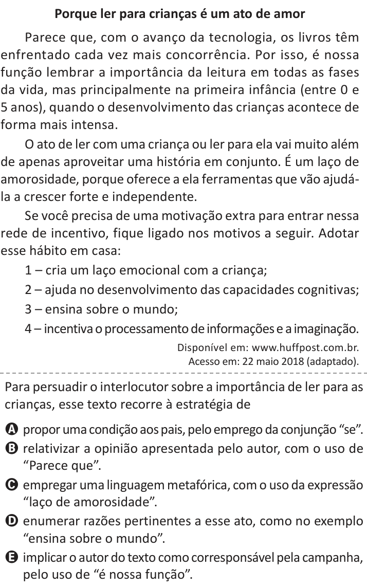 Questão 44 no caderno Azul do ENEM 2025
