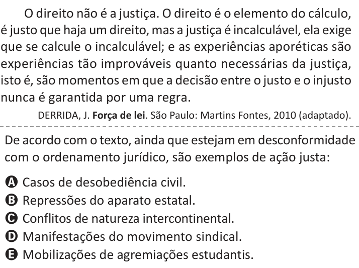 Questão 50 no caderno Azul do ENEM 2025