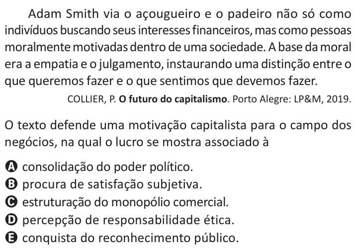 Questão 60 no caderno Azul do ENEM 2025