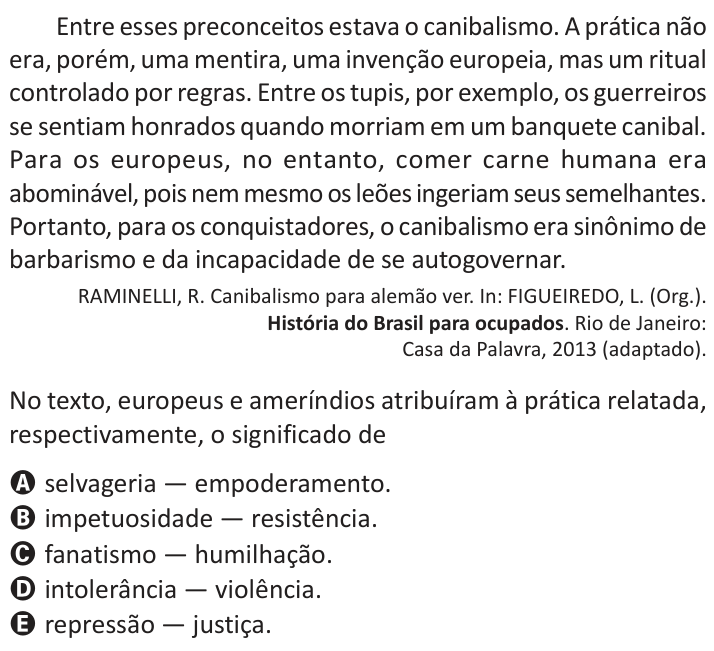 Questão 73 no caderno Azul do ENEM 2025