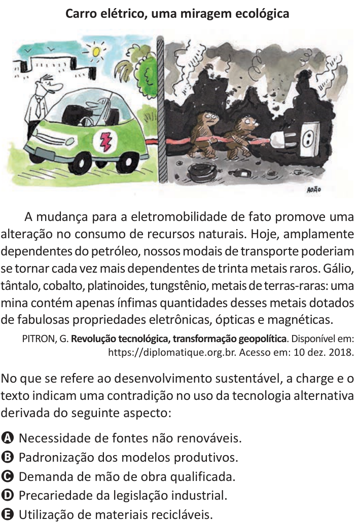 Questão 77 no caderno Azul do ENEM 2025