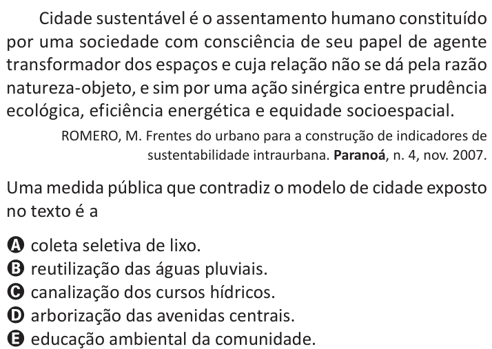 Questão 80 no caderno Azul do ENEM 2025