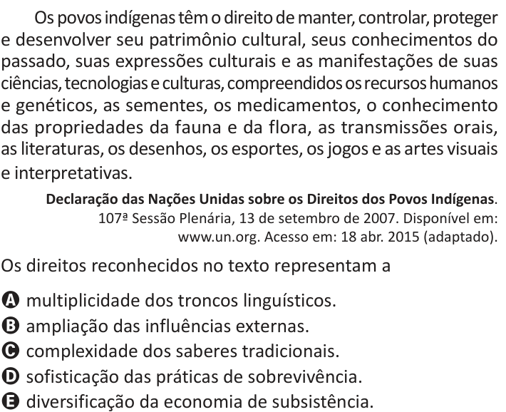 Questão 88 no caderno Azul do ENEM 2025