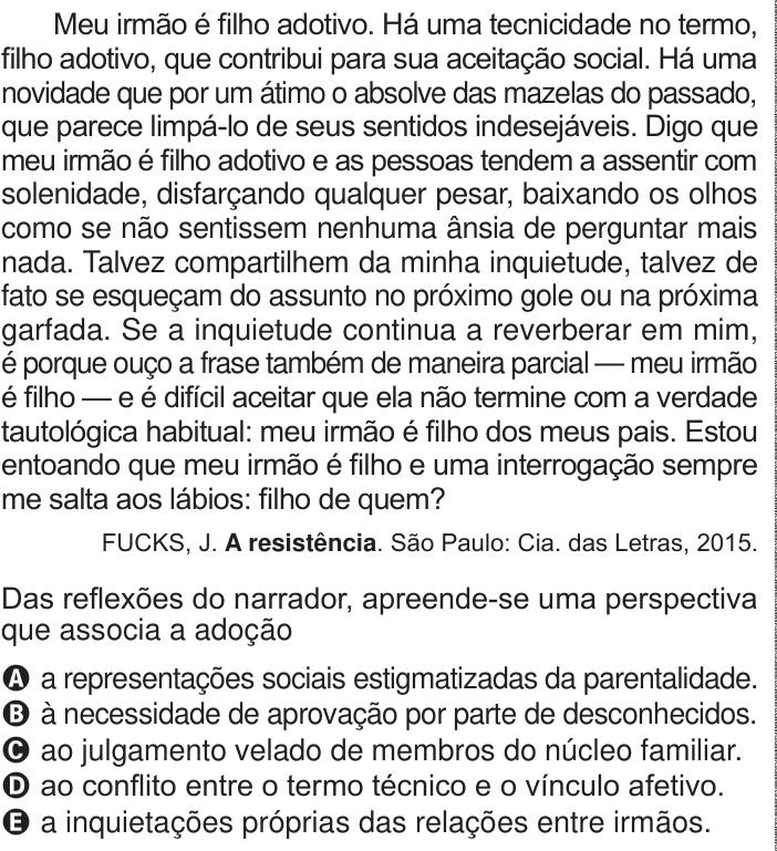 Questão 29 no caderno Azul do ENEM 2024