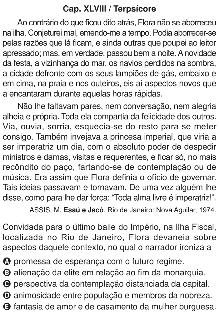 Questão 31 no caderno Azul do ENEM 2024