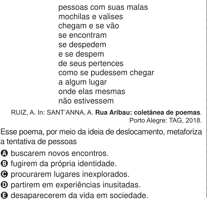 Questão 38 no caderno Azul do ENEM 2024