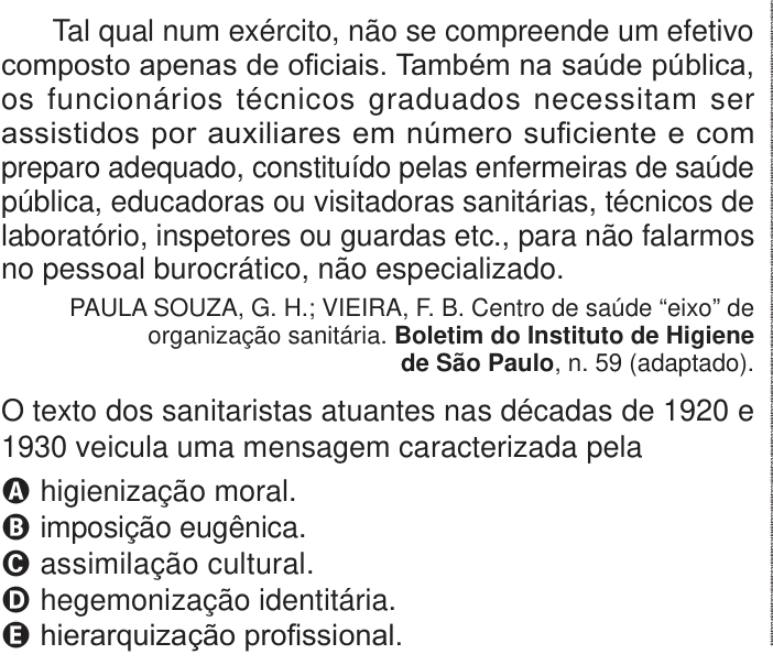 Questão 47 no caderno Azul do ENEM 2024