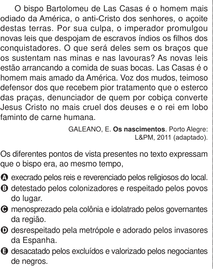 Questão 50 no caderno Azul do ENEM 2024