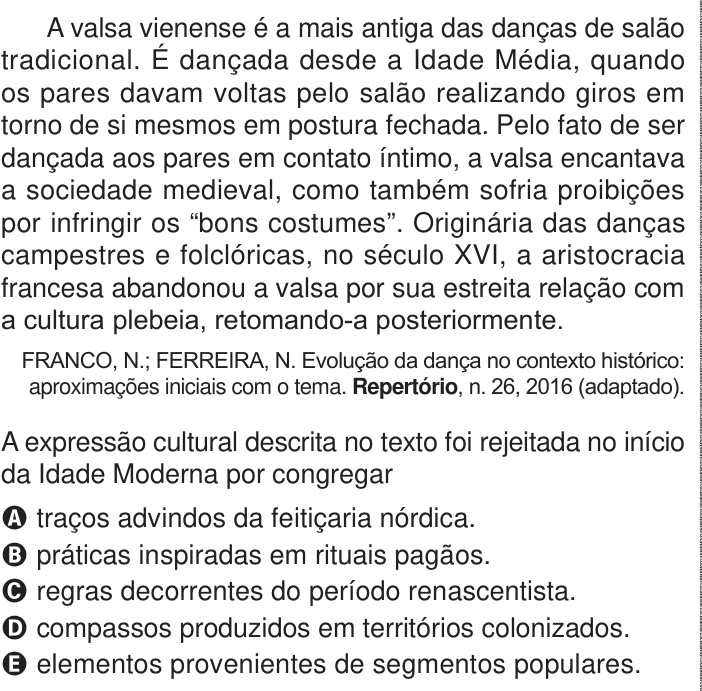 Questão 51 no caderno Azul do ENEM 2024