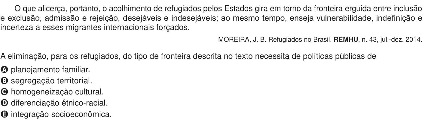 Questão 79 no caderno Azul do ENEM 2024