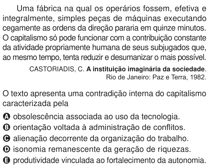 Questão 90 no caderno Azul do ENEM 2024