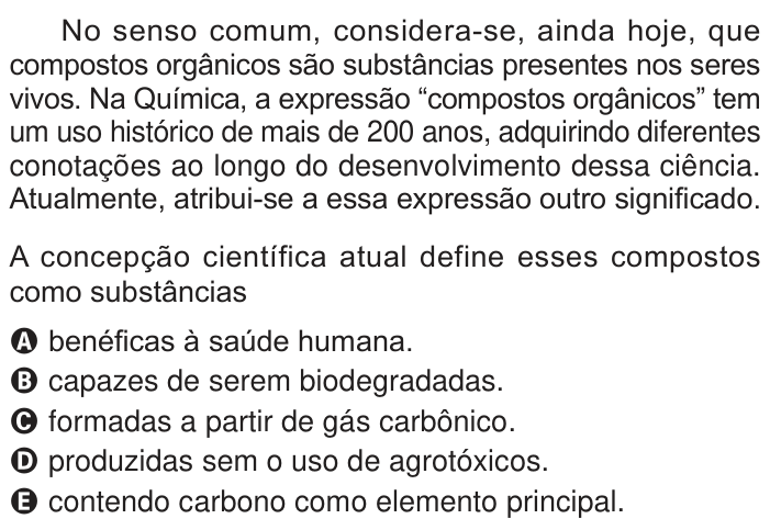 Questão 93 no caderno Azul do ENEM 2024