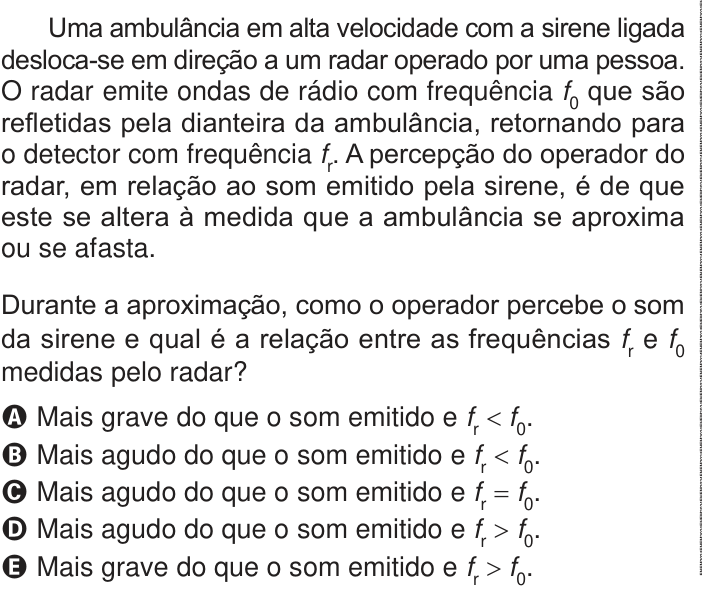 Questão 99 no caderno Azul do ENEM 2024