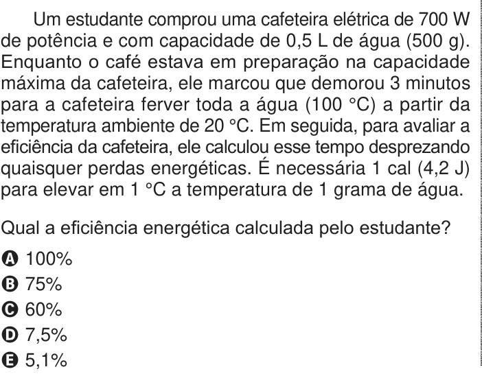 Questão 129 no caderno Azul do ENEM 2024