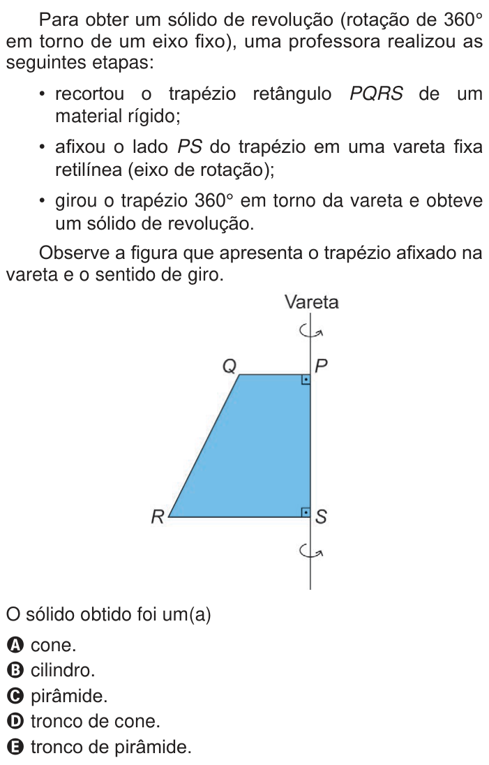 Questão 144 no caderno Azul do ENEM 2024