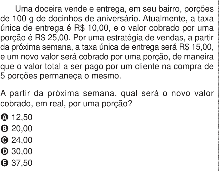 Questão 157 no caderno Azul do ENEM 2024