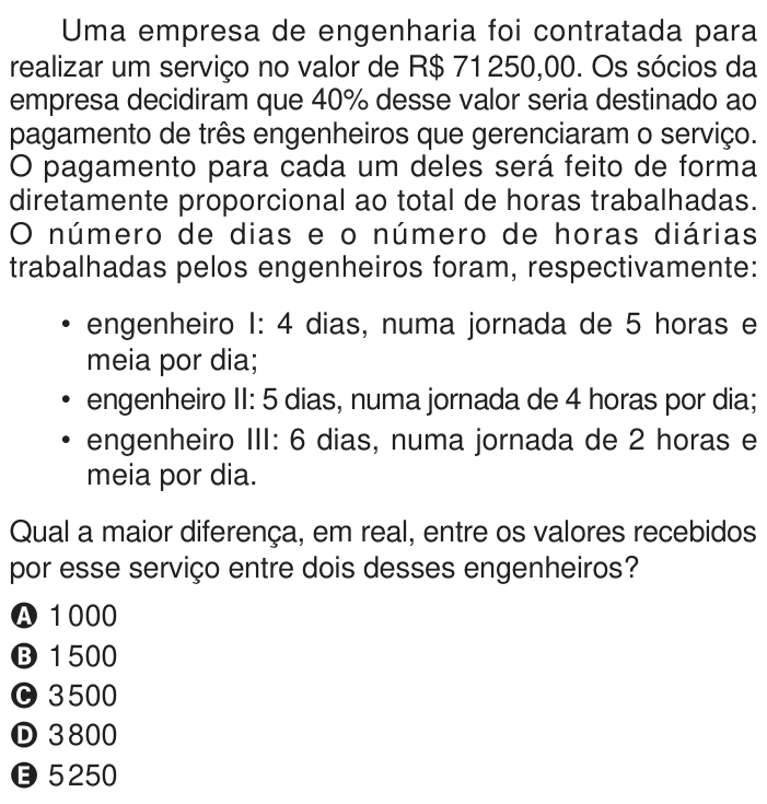 Questão 179 no caderno Azul do ENEM 2024