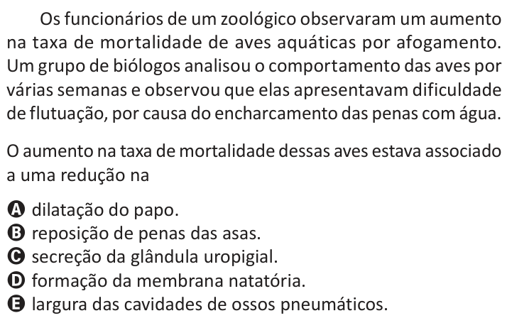 Questão 93 no caderno Azul do ENEM 2025