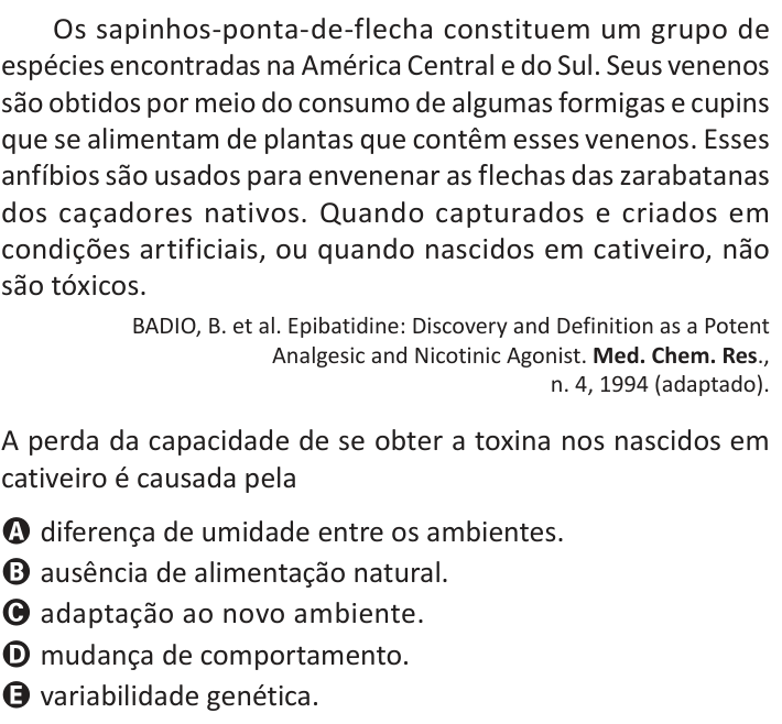 Questão 96 no caderno Azul do ENEM 2025