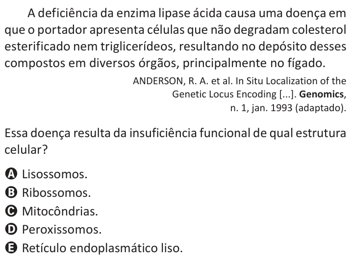 Questão 103 no caderno Azul do ENEM 2025