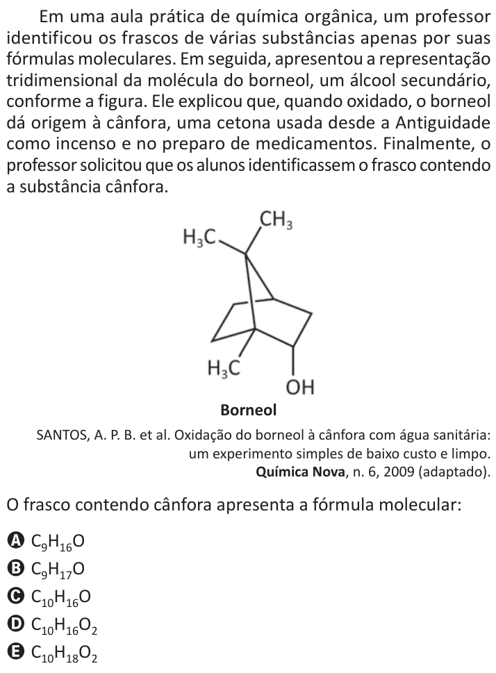 Questão 115 no caderno Azul do ENEM 2025