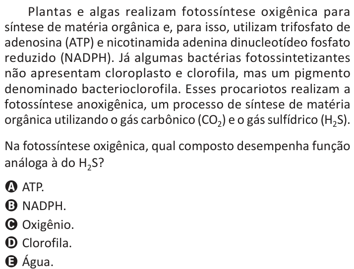 Questão 123 no caderno Azul do ENEM 2025