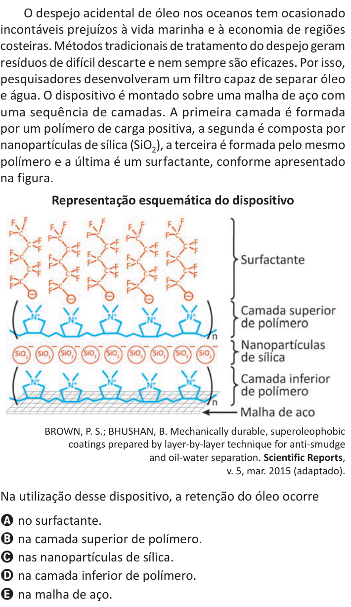 Questão 133 no caderno Azul do ENEM 2025