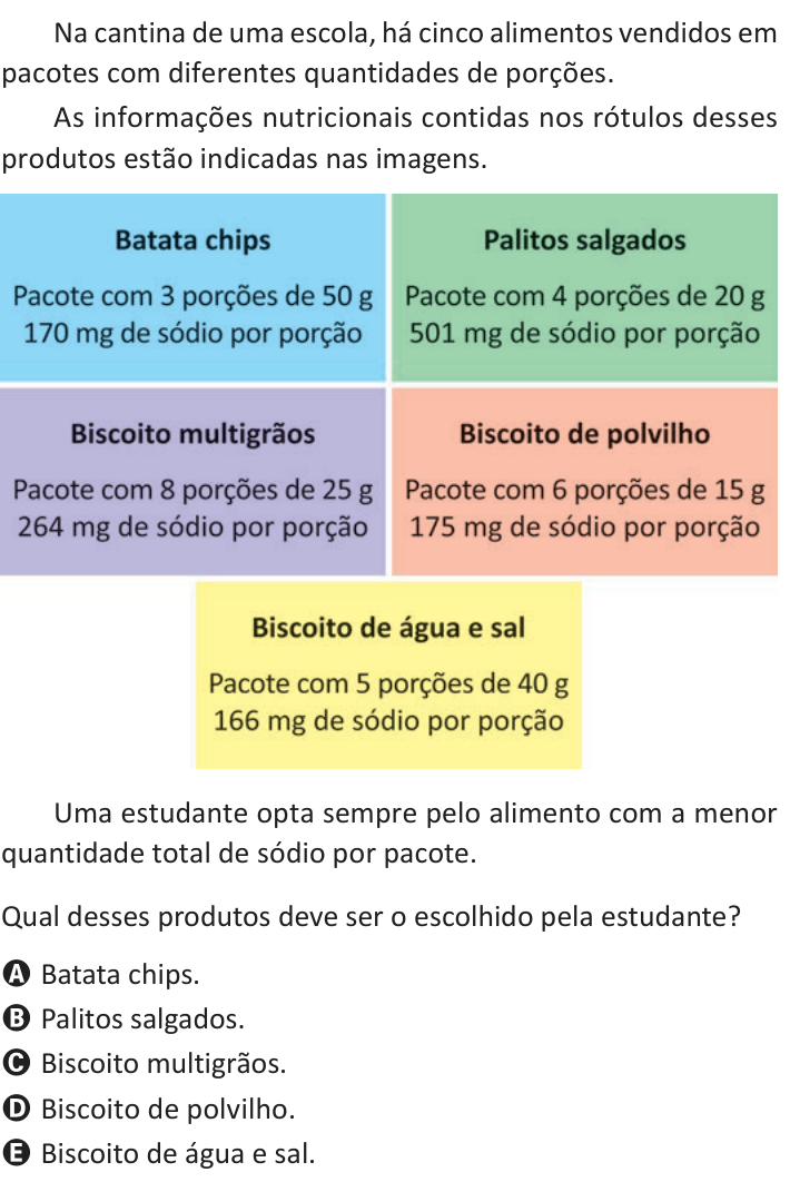 Questão 143 no caderno Azul do ENEM 2025