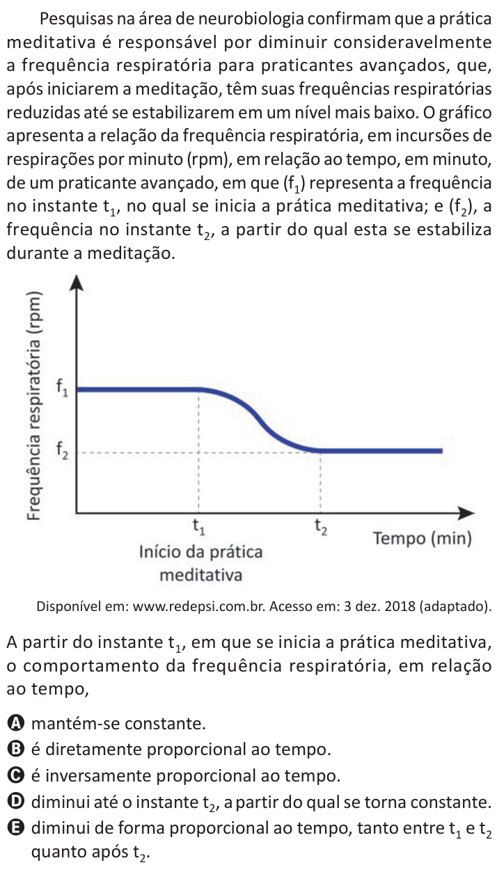 Questão 145 no caderno Azul do ENEM 2025