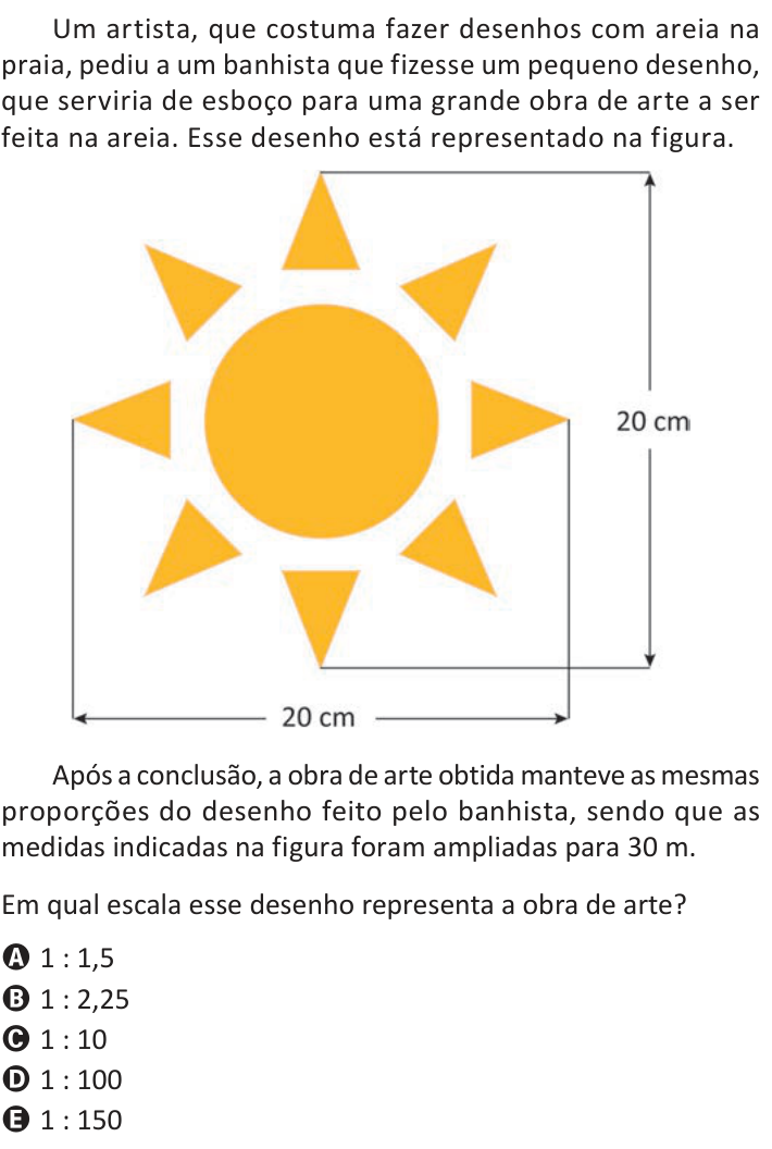 Questão 156 no caderno Azul do ENEM 2025
