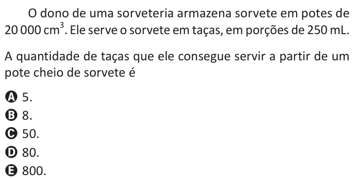 Questão 159 no caderno Azul do ENEM 2025