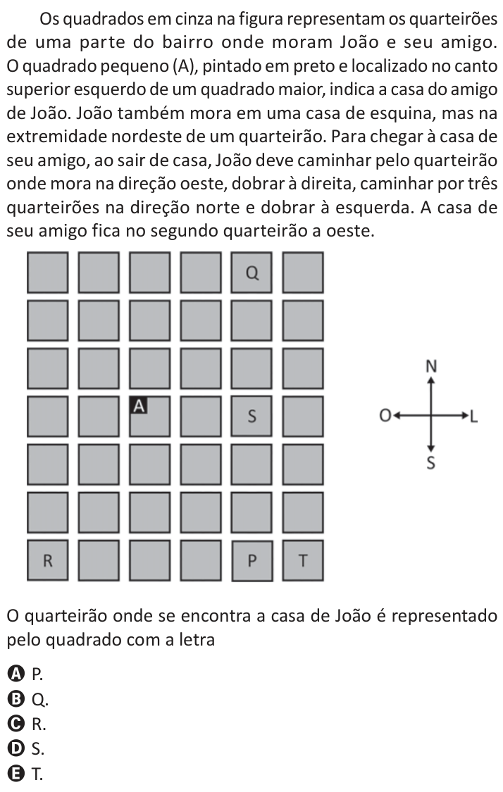 Questão 161 no caderno Azul do ENEM 2025