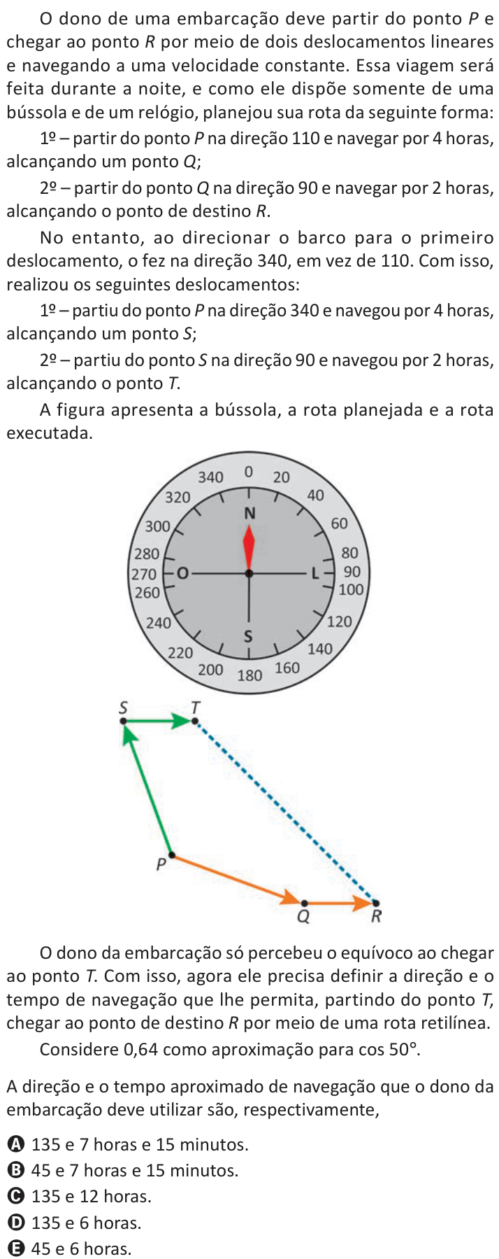 Questão 164 no caderno Azul do ENEM 2025