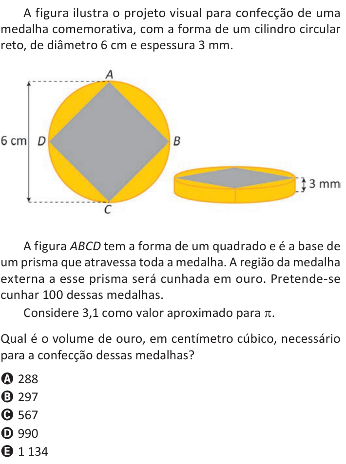 Questão 177 no caderno Azul do ENEM 2025