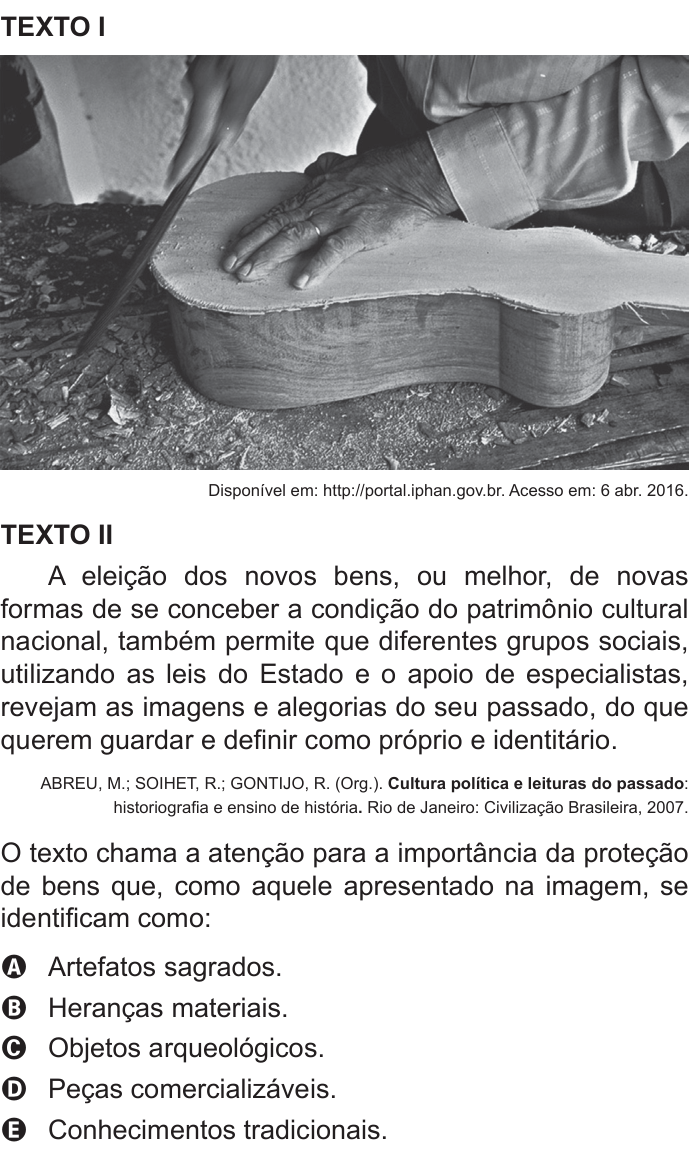 Questão 11 no caderno Azul do ENEM 2016