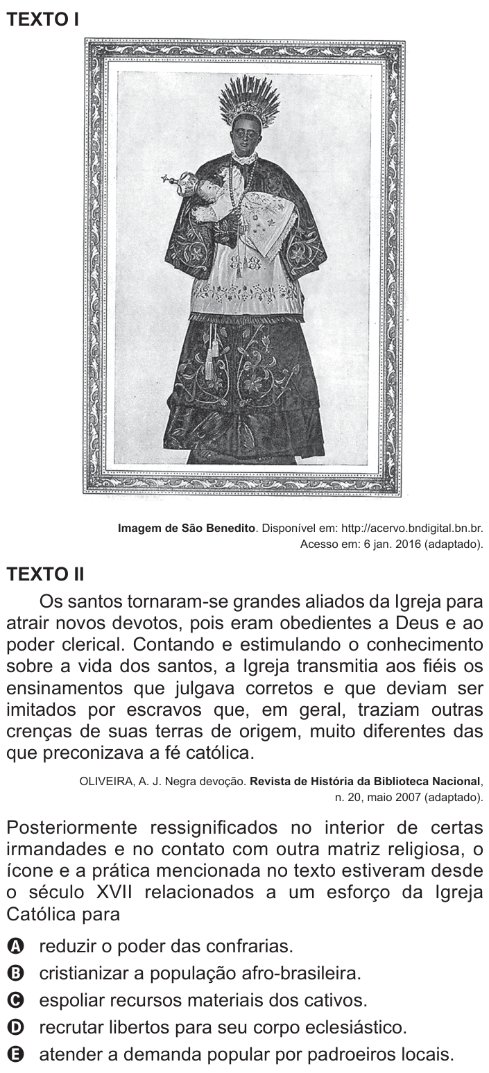 Questão 26 no caderno Azul do ENEM 2016