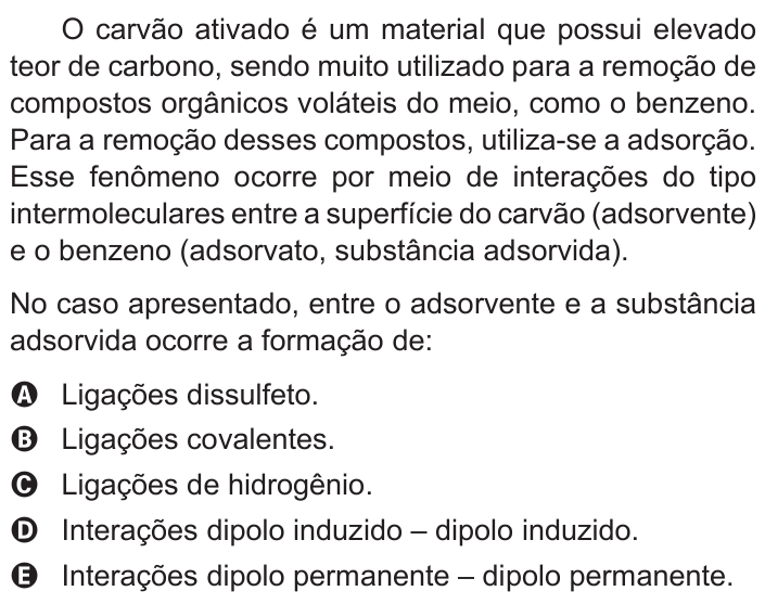 Questão 60 no caderno Azul do ENEM 2016