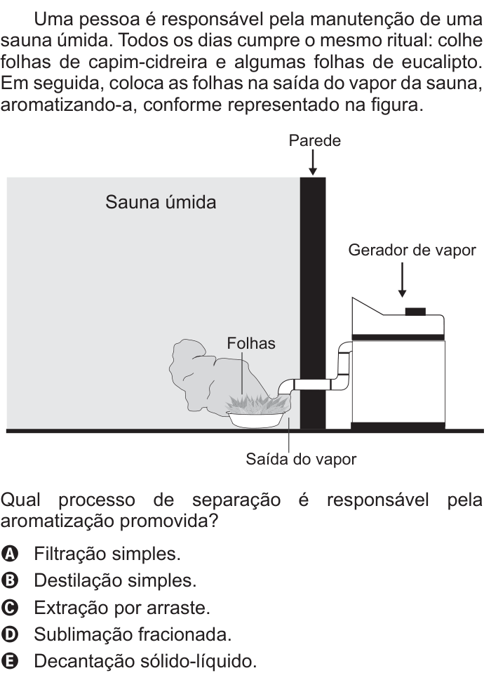 Questão 72 no caderno Azul do ENEM 2016