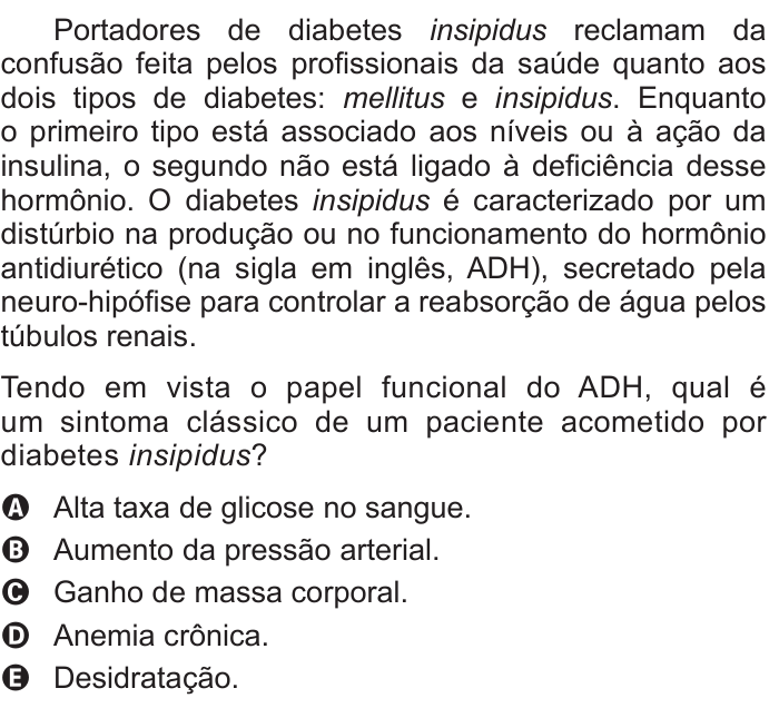Questão 87 no caderno Azul do ENEM 2016